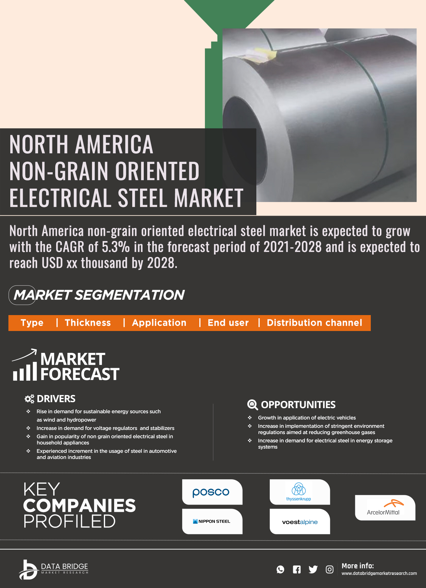 North America Non-Grain Oriented Electrical Steel Market