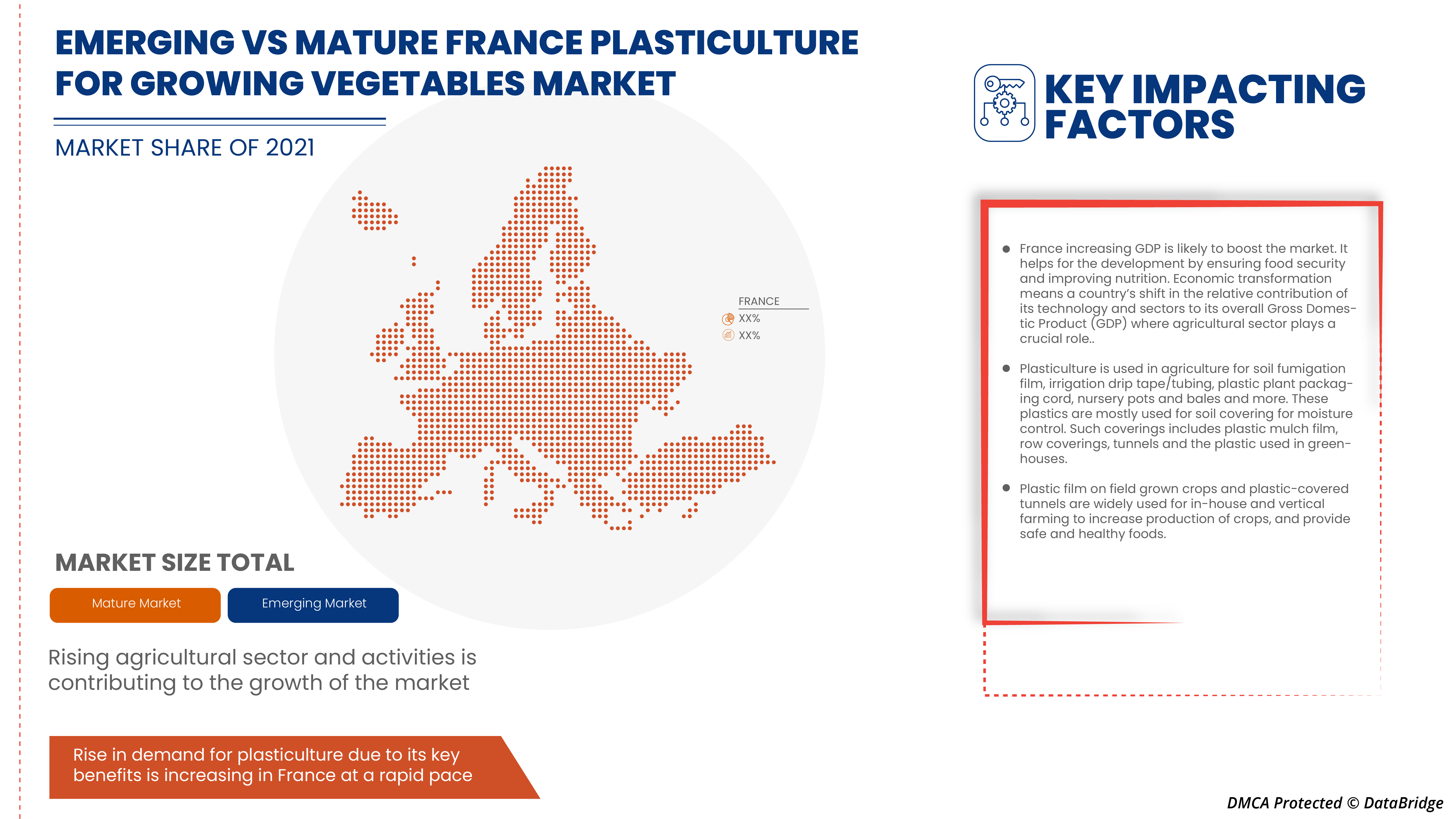 France Plasticulture for Growing Vegetables Market